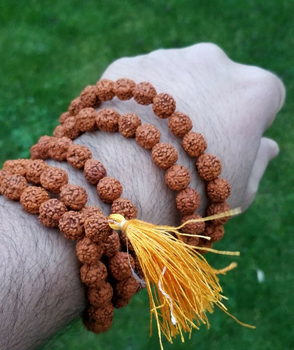 70” - 20mm Rudraksha Mala Strands – 108 Hindu Prayer Beads [RAD-4
