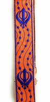 Sikh Singh Kaur Khalsa Adjustable Gatra Belt for Siri Sahib or Kirpan Orange SS2