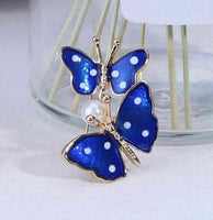 Vintage Look Gold Plated Stunning Butterfly Brooch Suit Coat Broach Pin B49N