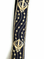 Sikh Singh Kaur Khalsa Adjustable Gatra Belt for Siri Sahib or Kirpan Navy Blue