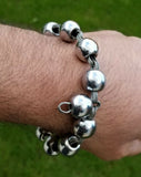 Big Praying Beads Solid Steel Meditation Simarna Sikh Singh Kaur Bracelet AA3