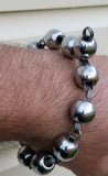 Big Praying Beads Solid Steel Meditation Simarna Sikh Singh Kaur Bracelet AA3