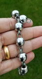 Big Praying Beads Solid Steel Meditation Simarna Sikh Singh Kaur Bracelet AA3