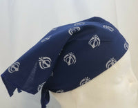 Sikh Punjabi Singh Kaur Navy Blue Khalsa Khandas bandana Head Wrap Gear Rumal