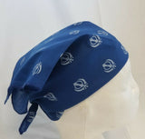 Sikh Punjabi Singh Kaur Blue Khalsa Khandas bandana Head Wrap Gear Rumal Hanky