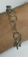 Stunning Steel SALMAN KHAN STYLE Movie Tubelight Bajrangi Green Stone Bracelet Q