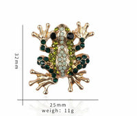 Vintage Look Gold Plated Stunning Frog Brooch Suit Coat Broach Collar Pin B20