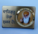 Guru Nanak Ji Waheguru Tera Shukar Photo Sikh Khalsa Acrylic Desktop Stand VV31