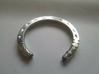 Stunning Silver Look ChunKY Aluminium Singh Kaur Kara Sikh Hindu Bracelet J14B