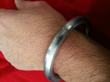 Thick Plain Chunky SARBLOH Wrought Iron Sikh Singh Kaur Khalsa Kara Bracelet G9