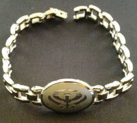 Unisex 22cm heavy Stunning Steel Curb Chain fashion Khanda Bracelet - X-Mas Gift