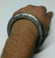 Mool Mantar Kara Bangle Singh Kaur Khalsa Chakri Kada Sikh Kada - Pure Iron G14B