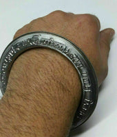 Mool Mantar Kara Bangle Singh Kaur Khalsa Chakri Kada Sikh Kada - Pure Iron G14B