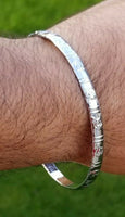 Khanda kara chrome plated smooth sikh singh kaur khalsa kada bracelet bangle p9