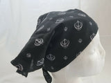 Sikh Punjabi Singh Kaur Black Khalsa Khandas bandana Head Wrap Gear Rumal Hankie