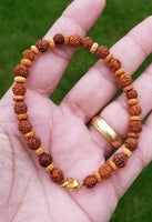 Rudrakhsa tulsi rudra beads evil eye protection talisman hindu luck bracelet ccb