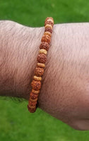 Rudrakhsa tulsi rudra beads evil eye protection talisman hindu luck bracelet ccb