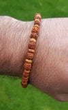 Rudrakhsa tulsi rudra beads evil eye protection talisman hindu luck bracelet ccb