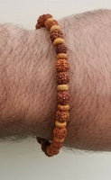 Rudrakhsa tulsi rudra beads evil eye protection talisman hindu luck bracelet ccb