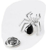 Vintage look silver plated spider brooch suit coat broach lapel pin collar ggg73