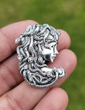 Gold or silver plated snakes head medusa lady celebrity brooch broach pin k17