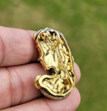 Gold or silver plated snakes head medusa lady celebrity brooch broach pin k17