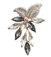 Flower cluster brooch vintage look celebrity designer gold silver plated pin g69