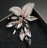 Flower cluster brooch vintage look celebrity designer gold silver plated pin g69