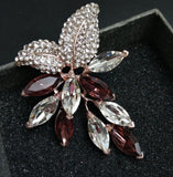 Flower cluster brooch vintage look celebrity designer gold silver plated pin g69