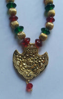 Punjabi folk cultural bhangra gidha kaintha taweet pendant colourful necklace y6