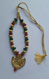 Punjabi folk cultural bhangra gidha kaintha taweet pendant colourful necklace y6