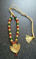 Punjabi folk cultural bhangra gidha kaintha taweet pendant colourful necklace y6