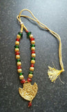 Punjabi folk cultural bhangra gidha kaintha taweet pendant colourful necklace y6