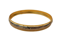 Sikh kara two tone gold silver plated singh khalsa kada kaur bangle 5k kakar p10