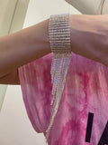 Long tassel bracelet stunning silver plated celebrity design vintage look ggg50