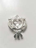 Stunning singh kaur silv plated sikh war remembrance day poppy khanda brooch pin