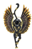 Flying cat angel egypt god gold or silver plated brooch celebrity broach pin k26