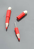 Red pencil ear studs celebrity fashion pin pair stunning hot hollywood look k10