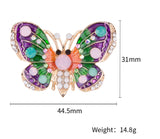 Vintage look gold plated stunning butterfly brooch suit coat broach pin jjj14