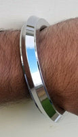 Sikh kara stainless steel chunky collar edge kada singh kaur karra bangle f10