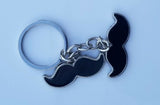 Sikh punjabi moustache singh kaur khalsa stainless steel key chain key ring pp2