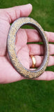 Sikh kara sarbloh floral engraved bangle singh kaur khalsa pure iron kada v9