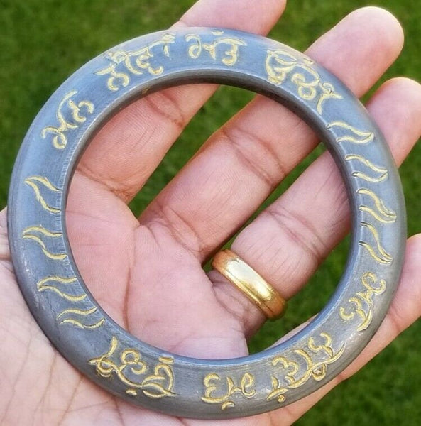 Sikh kara sarbloh gurbani engraved bangle singh kaur khalsa pure iron kada v19