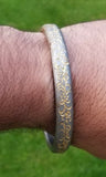 Sikh kara sarbloh floral engraved bangle singh kaur khalsa pure iron kada v12