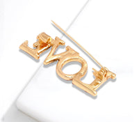 Valentine love brooch vintage look celebrity broach gold silver plated pin ggg83