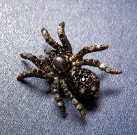 Spider brooch gold silver plated high end stones celebrity design broach pin gg