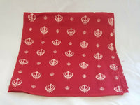 Sikh punjabi singh kaur maroon khalsa khandas bandana head wrap gear rumal za3