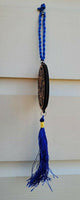 Punjabi sikh wooden khanda stunning pendant evil protection car hanger brown qqc