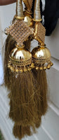 Indian punjabi parandi mehndi jaago mirror bridal patiala paranda hair braid mgc