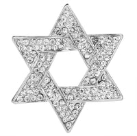 Israel star brooch gold silver plated jewish broach celebrity queen pin s12 jew